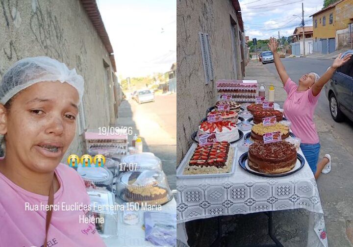 Após apelo de confeiteira que não conseguia vender bolos, clientes fazem fila para comprar