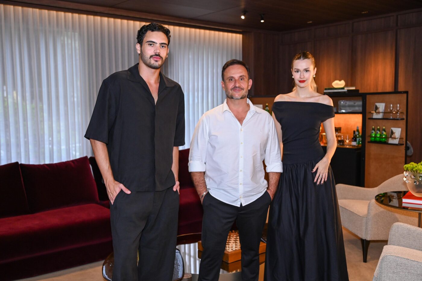 Kaio Cézar, André Zago e Sophia Loinaz