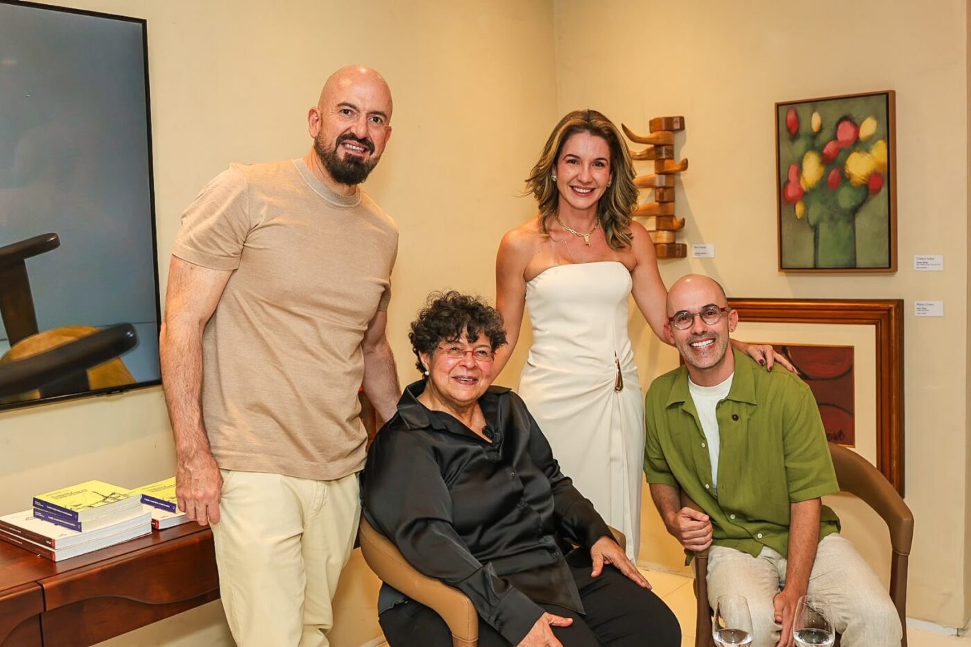 Mauricio Lins, Maria Cecília Loschiavo, Manuela Andrade e Gabriel Magalhães