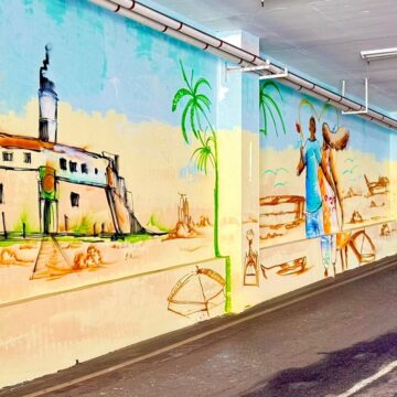Shopping em Salvador transforma garagem em galeria de arte urbana com quase 1.000 m²