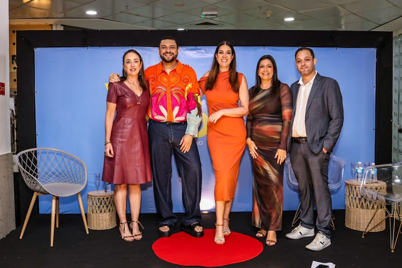 Luzia Novis, Alê Reis, Thaís Leal, Luciana Coelho e Diego Santana
