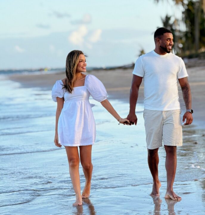 Davi Brito revela look produzido por estilista baiano para casamento com Emily Araújo