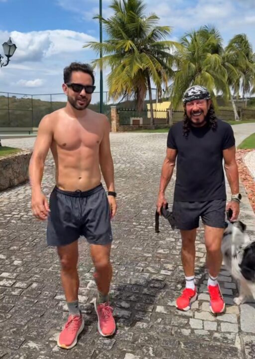 Everton Ribeiro passa fim de semana em fazenda de Bell Marques no interior da Bahia