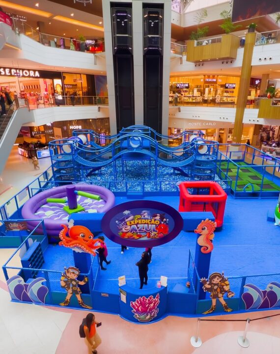Shopping em Salvador recebe parque infantil inspirado no fundo do mar; veja fotos