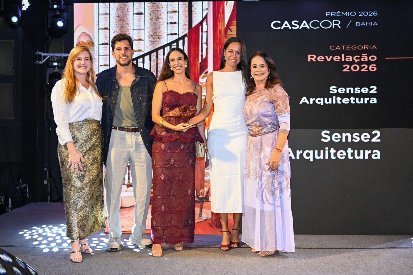 Mai Saraiva, Tiago Bertolazzi, Silvia Letícia Rocha, Tays Mota e Magali Santana