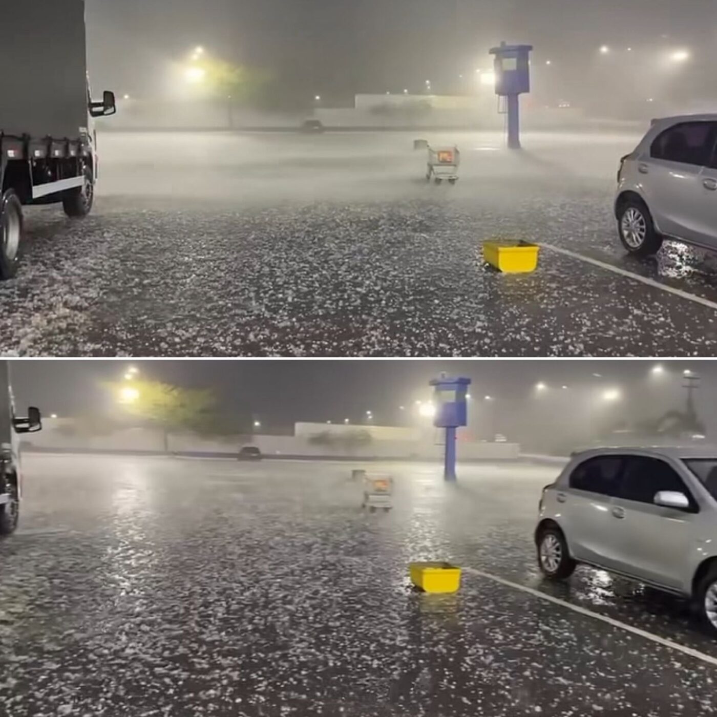 Chuva de granizo surpreende moradores de Vitória da Conquista; veja vídeo