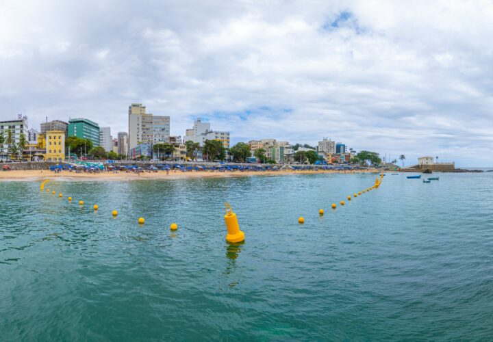 Porto da Barra ganha área exclusiva para banhistas com boias a 90 metros da praia