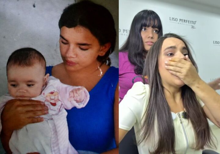 Mãe reencontra filha retirada dela há 19 anos após surpresa em salão de beleza; vídeo