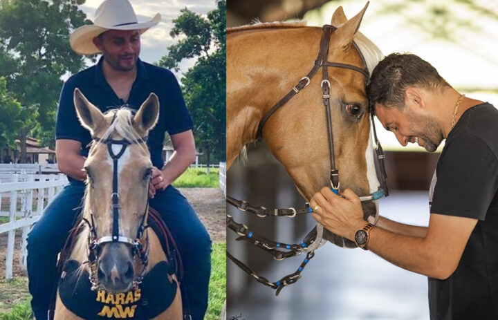 Aos 40 anos, cantor cria cavalos de elite em fazenda de R$ 10 milhões e vive em refúgio cercado pelo verde