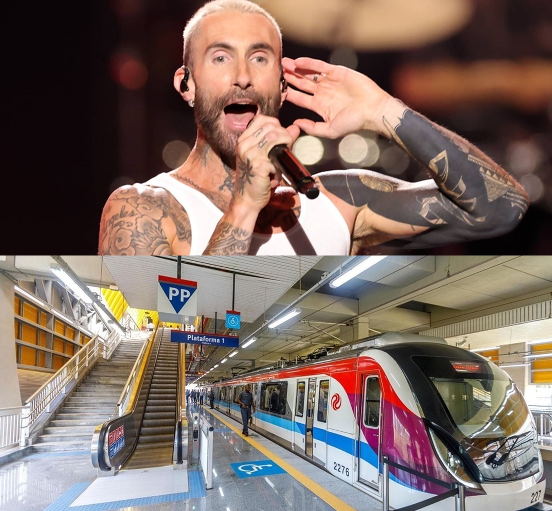 Metrô terá horário especial durante show de Maroon 5 em Salvador