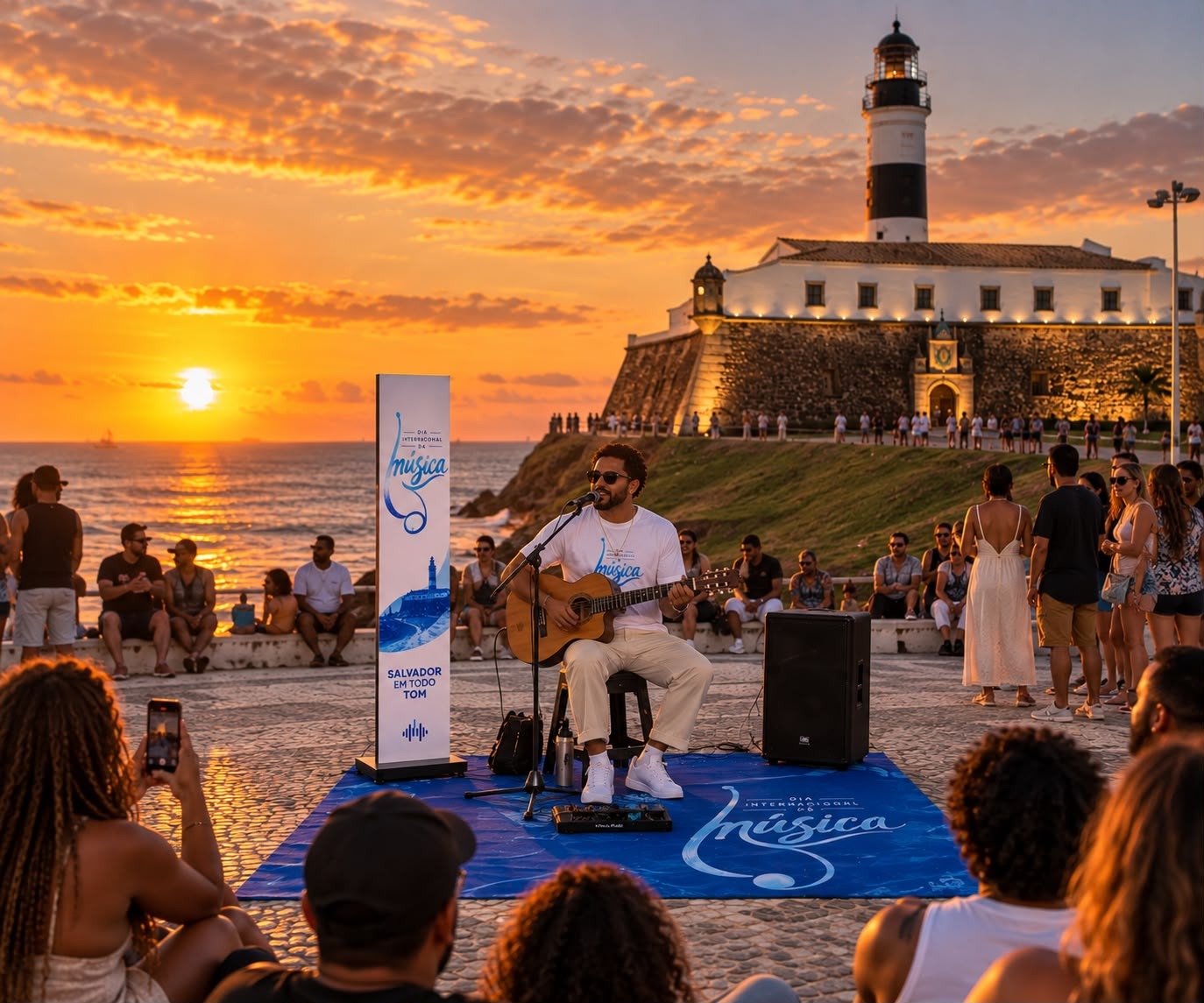 Dia Internacional da Música transforma Salvador em palco a céu aberto com shows em vários bairros