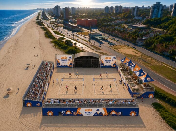 Orla de Salvador ganhará arena esportiva montada por 28 dias no verão