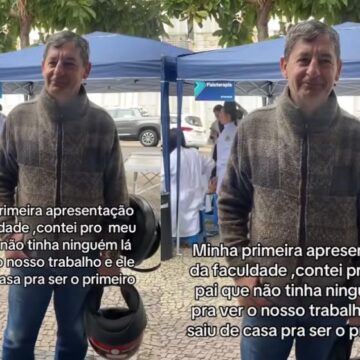 Aos 69 anos, pai vira único espectador da apresentação da filha de 18 em MG