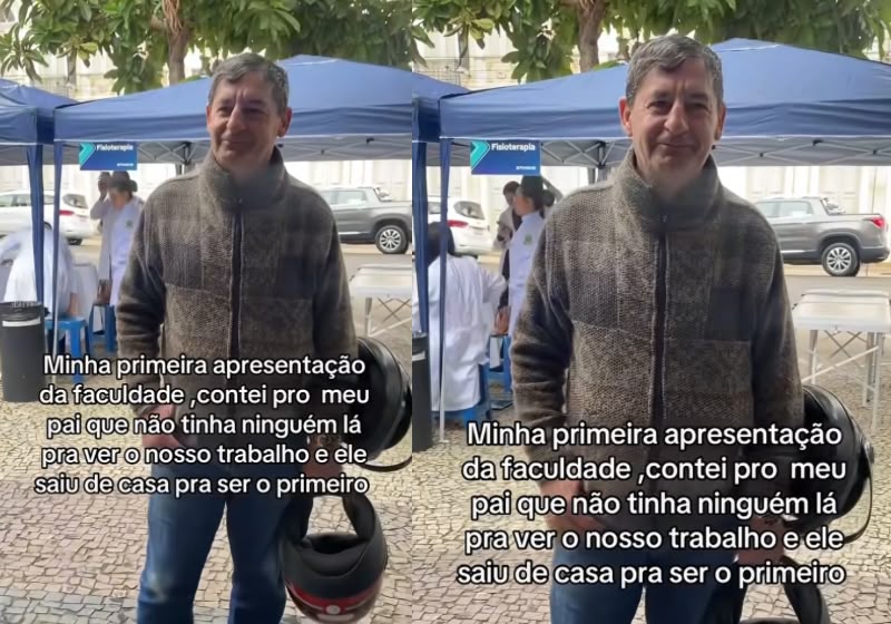 Aos 69 anos, pai vira único espectador da apresentação da filha de 18 em MG