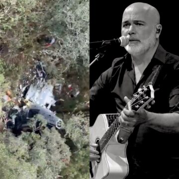 Vídeo mostra momento em que bombeiros encontram helicóptero do cantor Rick