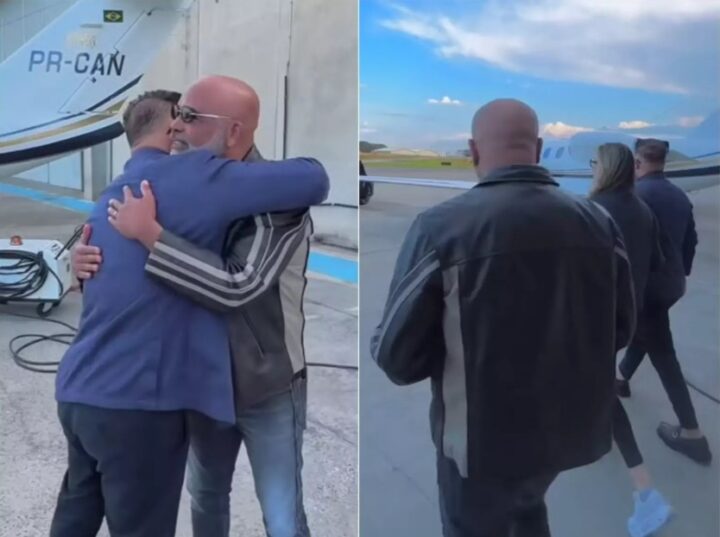 Rick se encontrou com empresário conhecido por ser ‘coach’ de Neymar antes de embarcar em helicóptero; veja vídeo