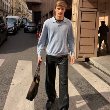 Filho de Rodrigo Hilbert e Fernanda Lima desembarca em Paris após brilhar em desfile da Gucci