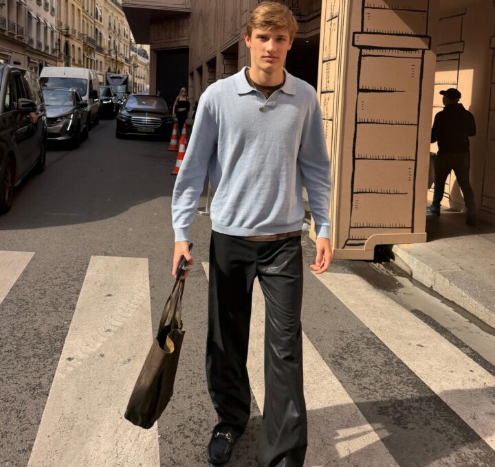 Filho de Rodrigo Hilbert e Fernanda Lima desembarca em Paris após brilhar em desfile da Gucci