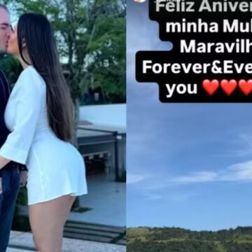 Thor Batista homenageia Lunara Campos pelo aniversário: “Mulher-maravilha”