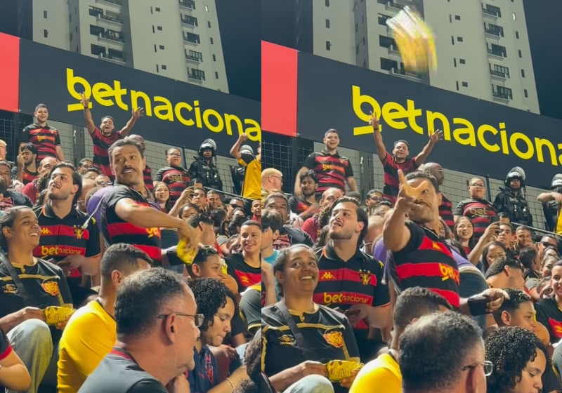 Homem compra todas as pipocas de ambulante em jogo de futebol e distribui entre os torcedores
