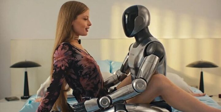 Filha de Elon Musk alfineta o pai ao aparecer destruindo robôs em campanha publicitária