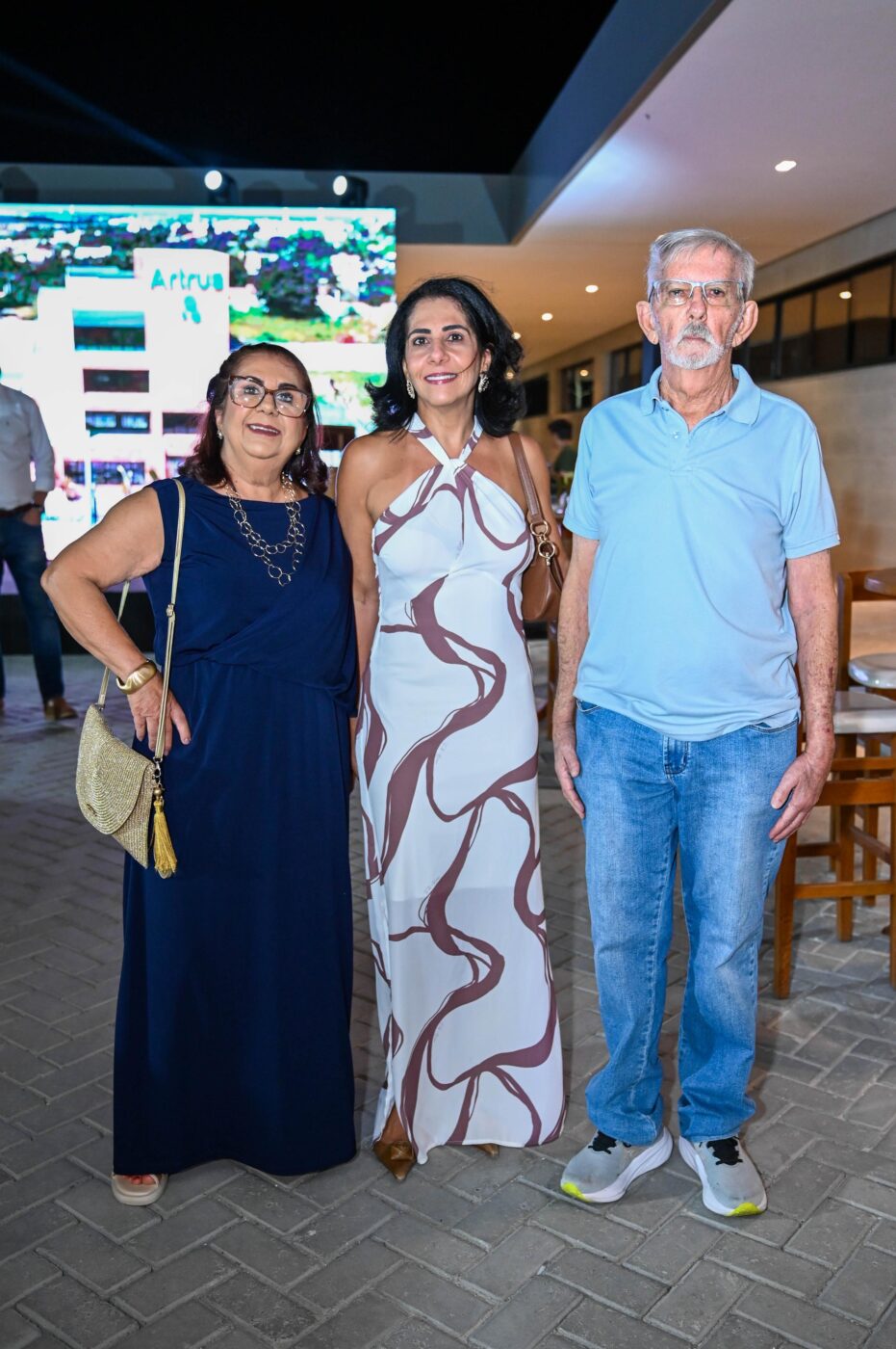 Maria Gicelia, Lina Falcão e Antônio Mota de Araújo