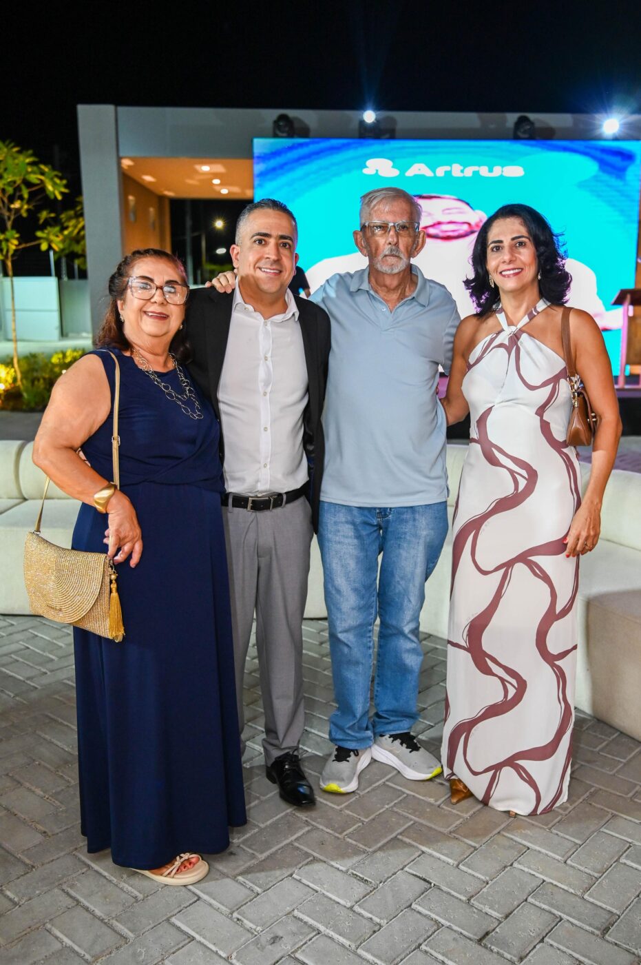 Maria Gicelia, Vitor Falcão, Antônio Mota de Araújo e Lina Falcão