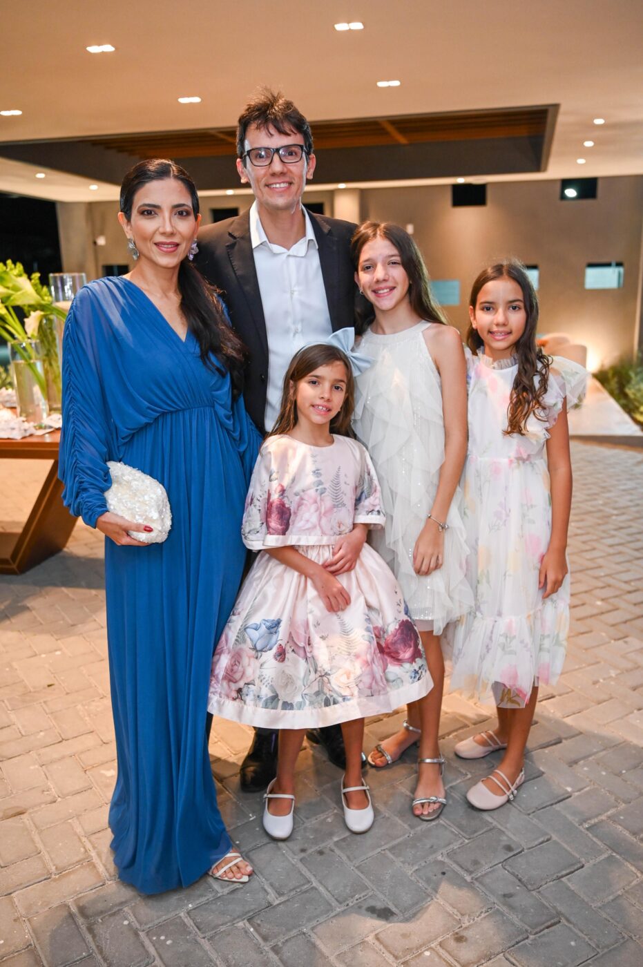 Tayara Sampaio, José Silvany, Isabela, Larissa e Helena Sampaio