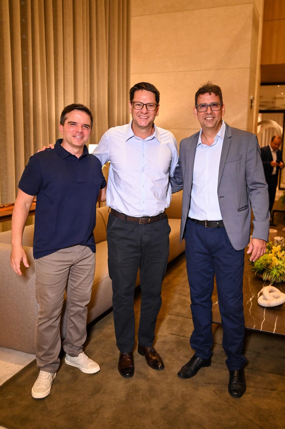 Ricardo Farias, Marcelo Athayde e Luciano Carneiro