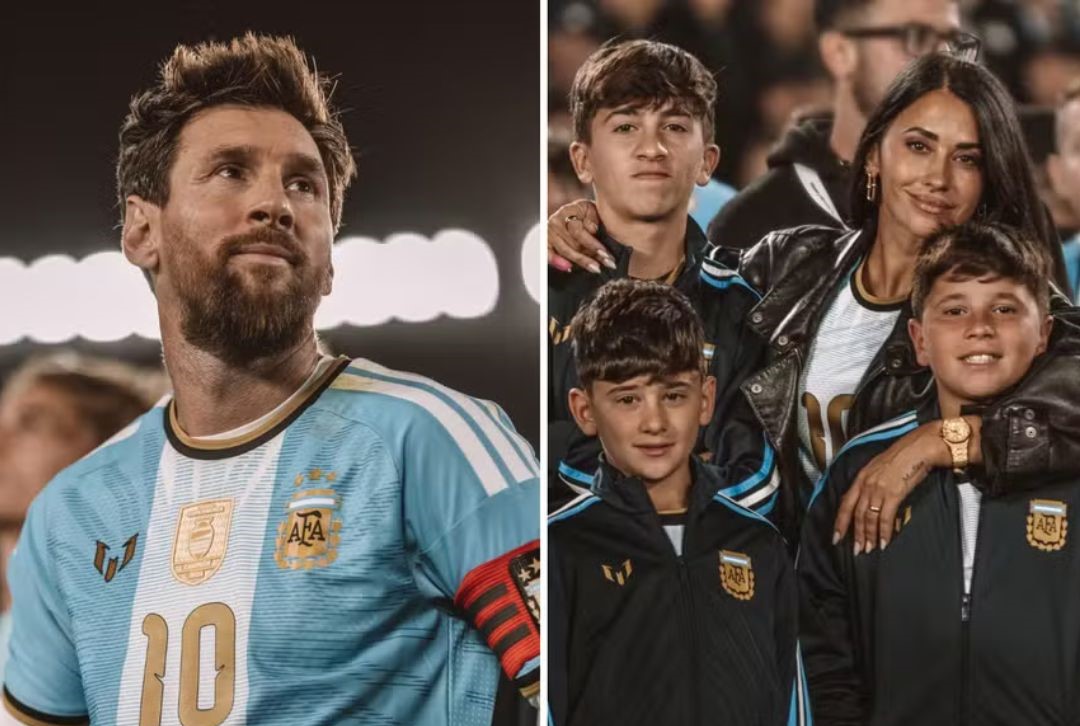 Esposa de Messi homenageia craque após despedida da seleção: “Sempre com você”