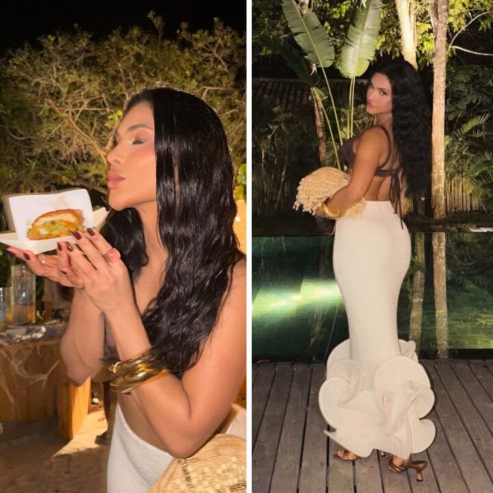 Mileide Mihaile desembarca em Trancoso para comemoração de aniversário de Tatiane Barbieri