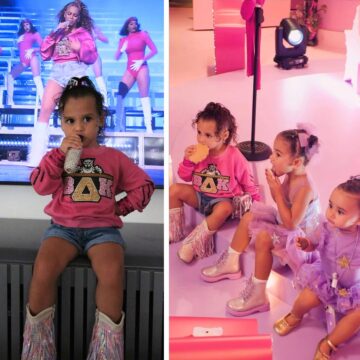 Filha de Neymar com Amanda Kimberlly vai à festa da irmã Mavie com look inspirado em Beyoncé