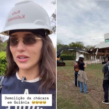 Rafa Kalimann mostra demolição de chácara em Goiânia: “Vou começar do zero”; veja vídeo