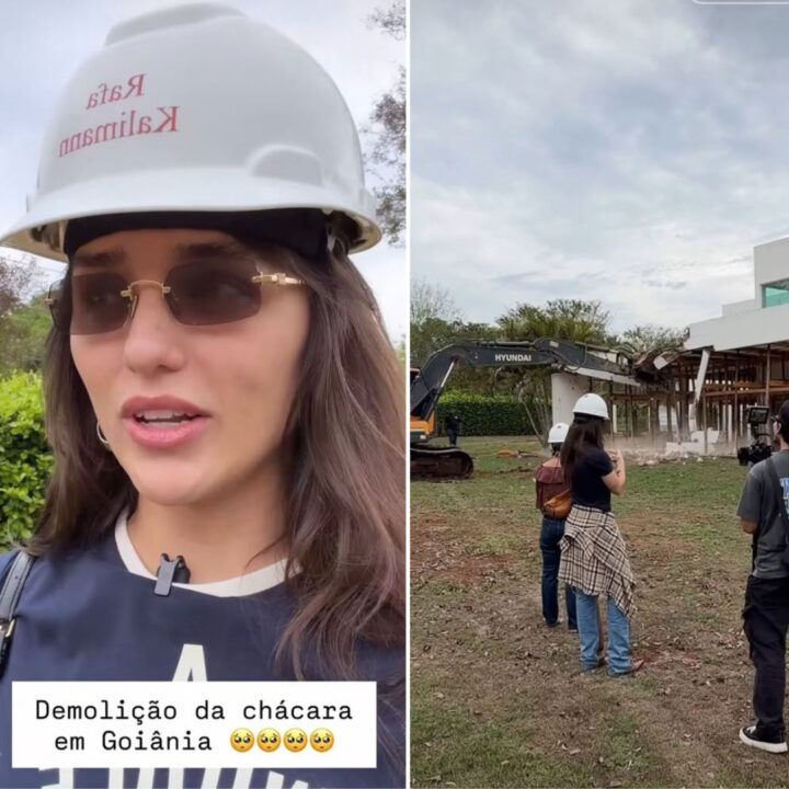 Rafa Kalimann mostra demolição de chácara em Goiânia: “Vou começar do zero”; veja vídeo