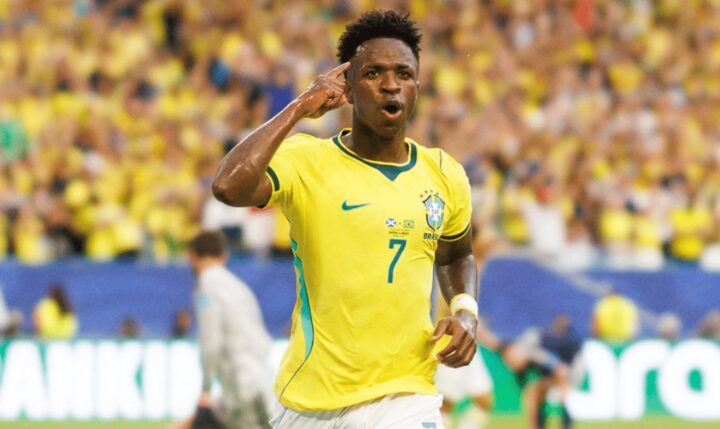 Vini Jr se torna o 5º jogador mais bem pago do mundo, segundo ranking da Forbes