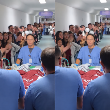 Hospital faz ‘corredor de aplausos’ para homenagear goleiro de 14 anos que terá órgãos doados