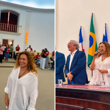 Daniela Mercury participa de ato pela educação na UFBA, onde cursou Dança nos anos 80