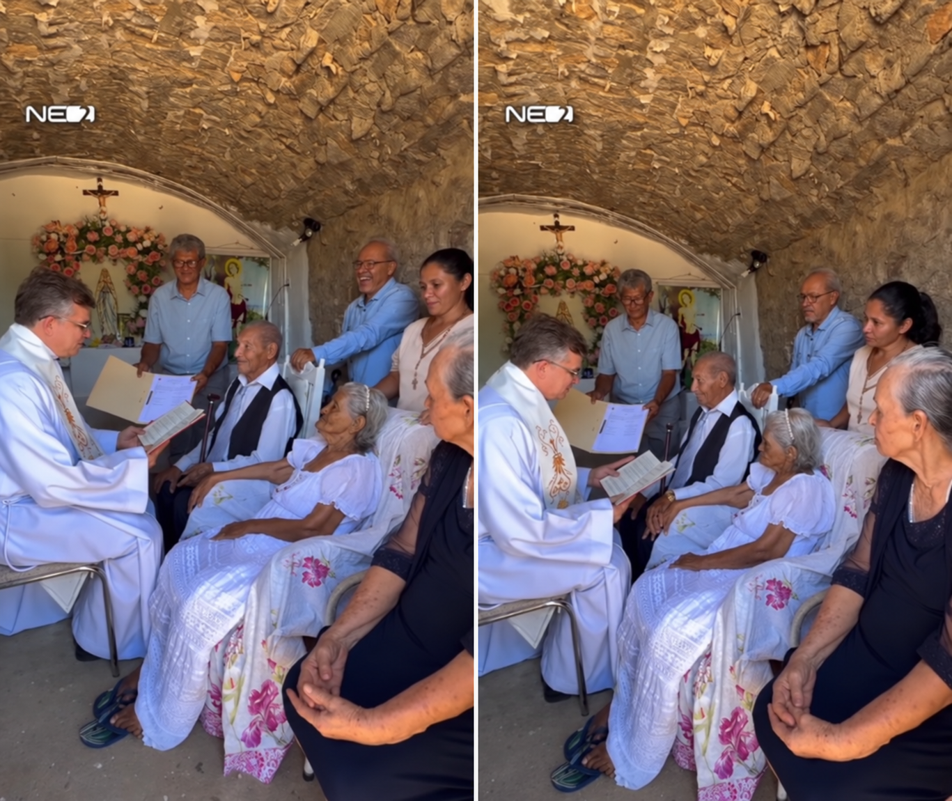 Casal com noiva de 103 anos e noivo de 91 celebra união no sertão de Pernambuco