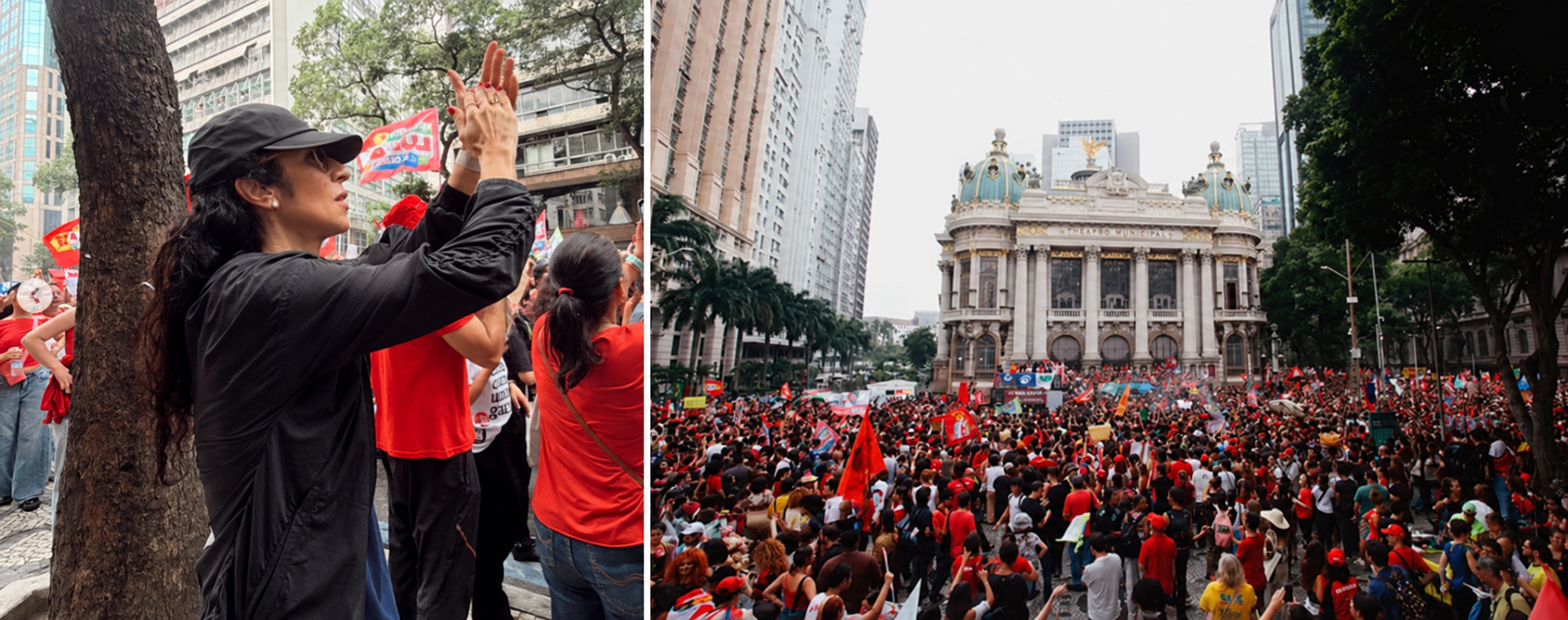 Marisa Monte participa de manifestação no RJ pela reeleição de Lula: ‘Pela democracia’
