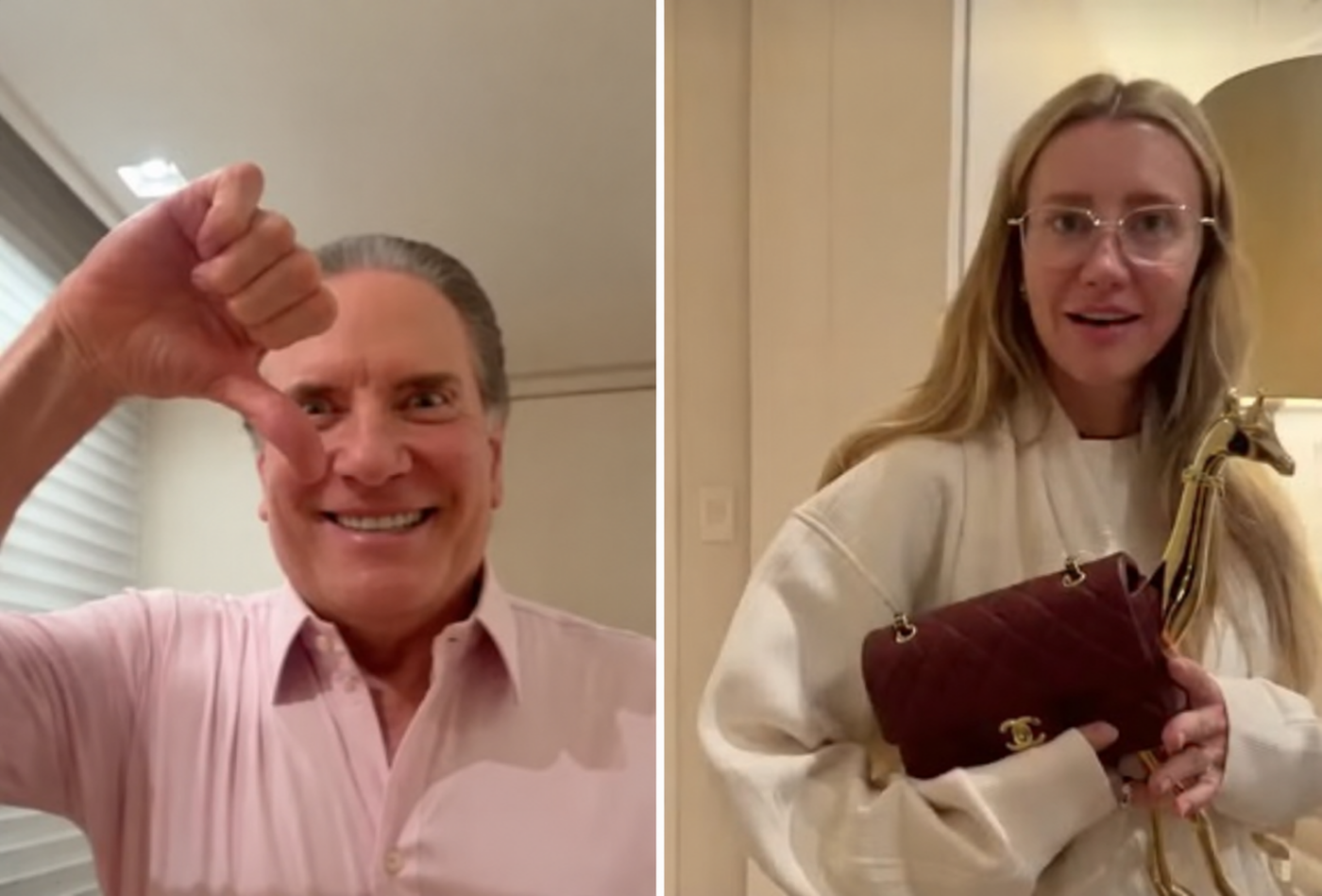 Ana Paula Siebert choca Roberto Justus ao mostrar bolsa de R$ 100 mil: ‘Pelo amor de Deus’