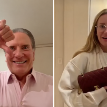 Ana Paula Siebert choca Roberto Justus ao mostrar bolsa de R$ 100 mil: ‘Pelo amor de Deus’