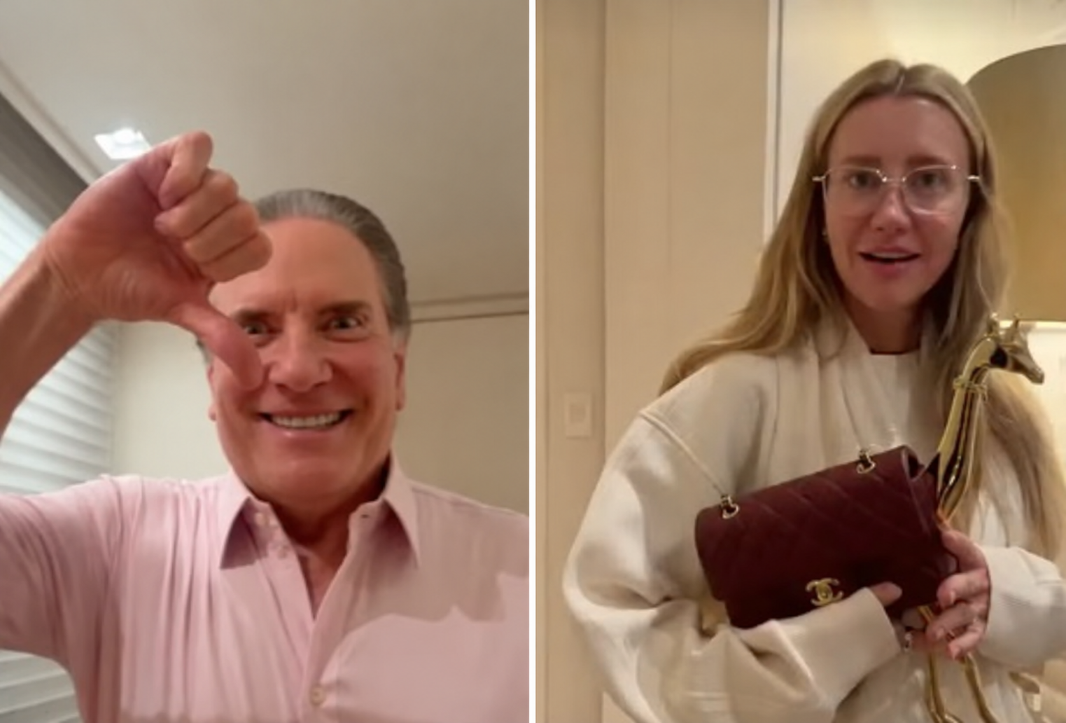 Ana Paula Siebert choca Roberto Justus ao mostrar bolsa de R$ 100 mil: ‘Pelo amor de Deus’