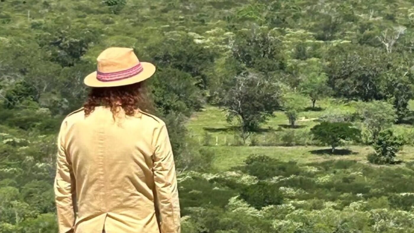 Aos 80 anos, cantor constrói refúgio para a família no meio da natureza e com banheiro a céu aberto