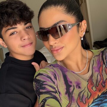 Aos 15 anos, filho de Mileide Mihaile e Wesley Safadão mostra talento no tênis e ganha elogios da mãe