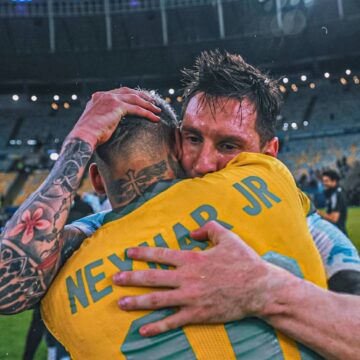 Messi ganha homenagem de Neymar antes de última partida pela Argentina: “O mundo agradece”