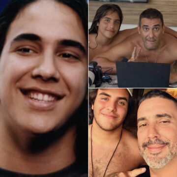 André Marques publica fotos com Marcelo Sangalo e semelhança entre os dois impressiona: “Pai e filho”