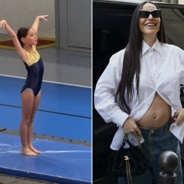 Aos sete anos, filha de Sabrina Sato encanta ao participar da primeira competição de ginástica artística