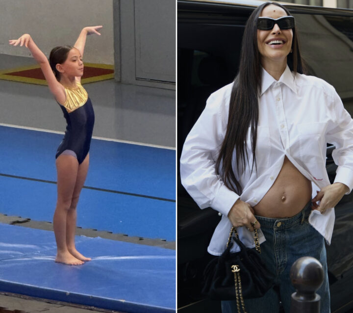 Aos sete anos, filha de Sabrina Sato encanta ao participar da primeira competição de ginástica artística