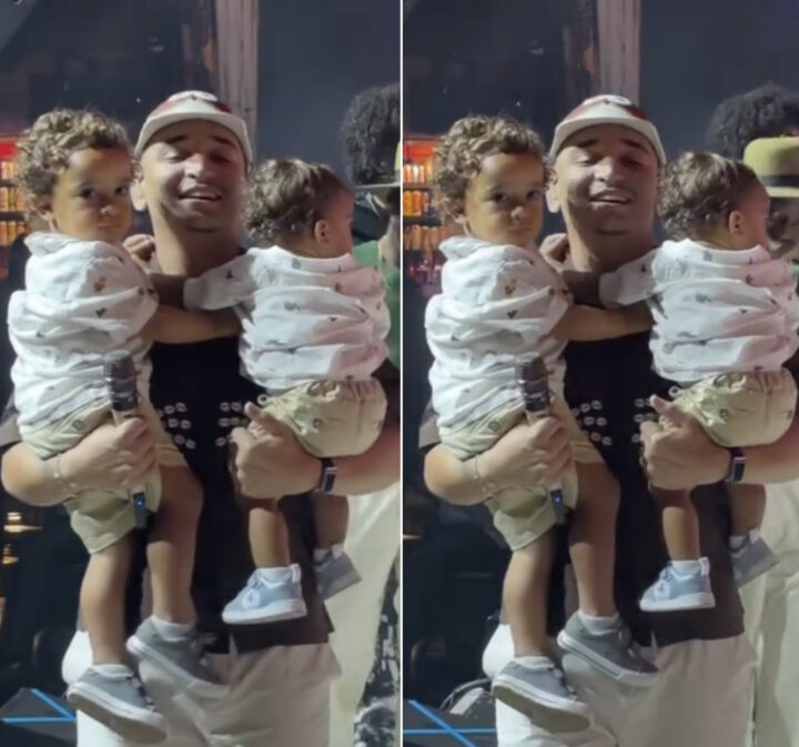João Gomes encanta ao receber filhos no palco durante show da turnê Dominguinho nos EUA
