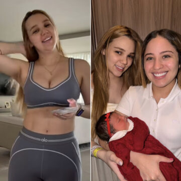 Júlia Ribeiro mostra corpo uma semana após parto e Mari Fernandez reage: “Mais magra que eu”